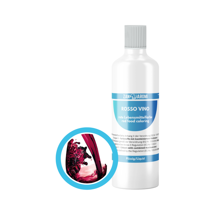  Červená potravinárska farba ROSSO VINO (tekutá) - 2